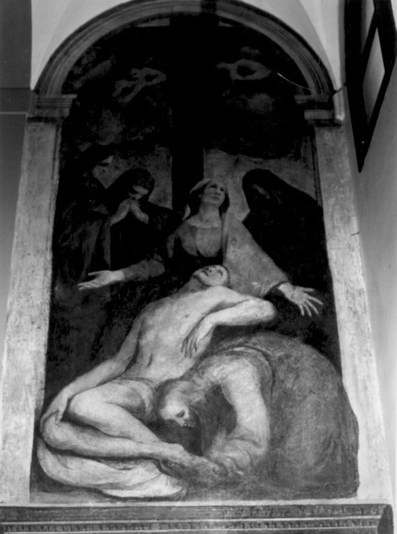 Piet&agrave; (dipinto) by Allegrini Francesco (sec. XVII)
